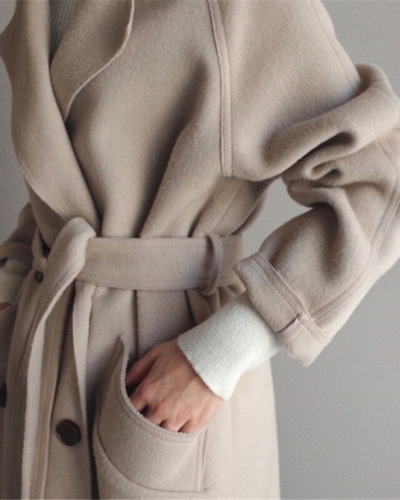 Lemia - Manteau Femme Long Élégant et Sophistiqué