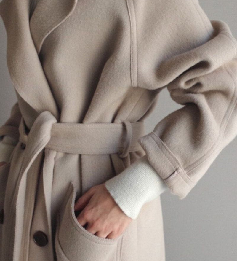 Lemia - Manteau Femme Long Élégant et Sophistiqué