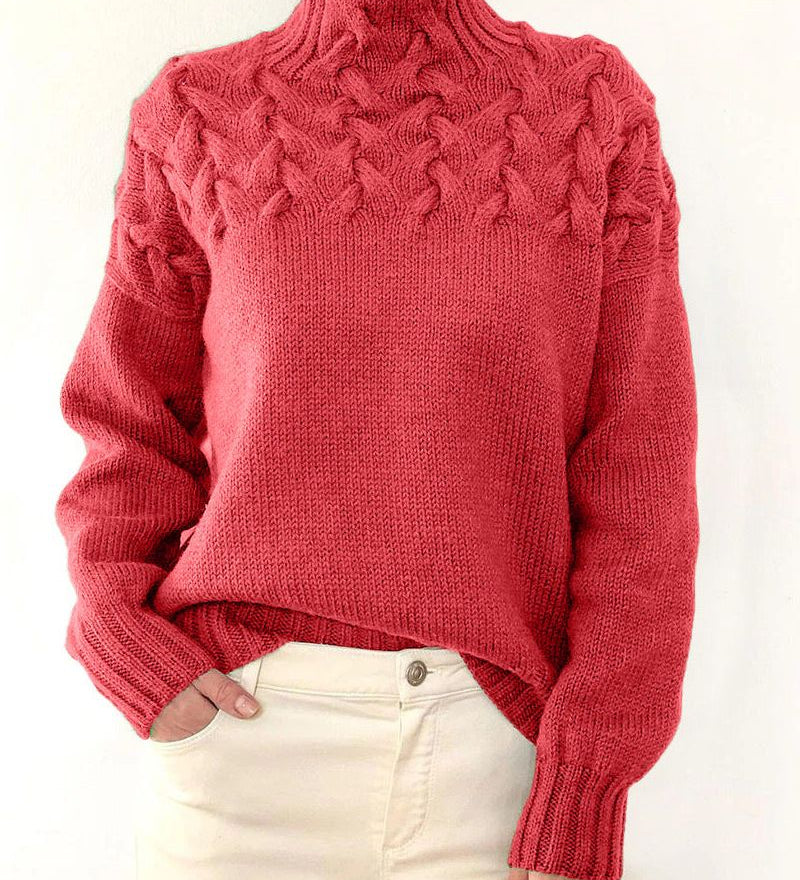 Judil - Pull À Col Roulé Tricoté