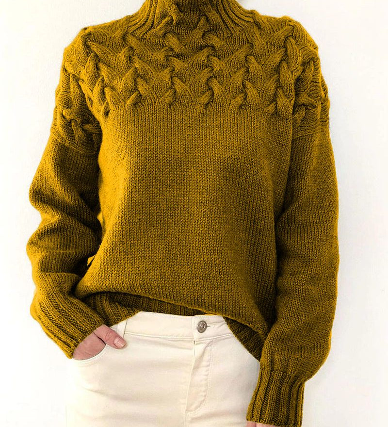 Judil - Pull À Col Roulé Tricoté