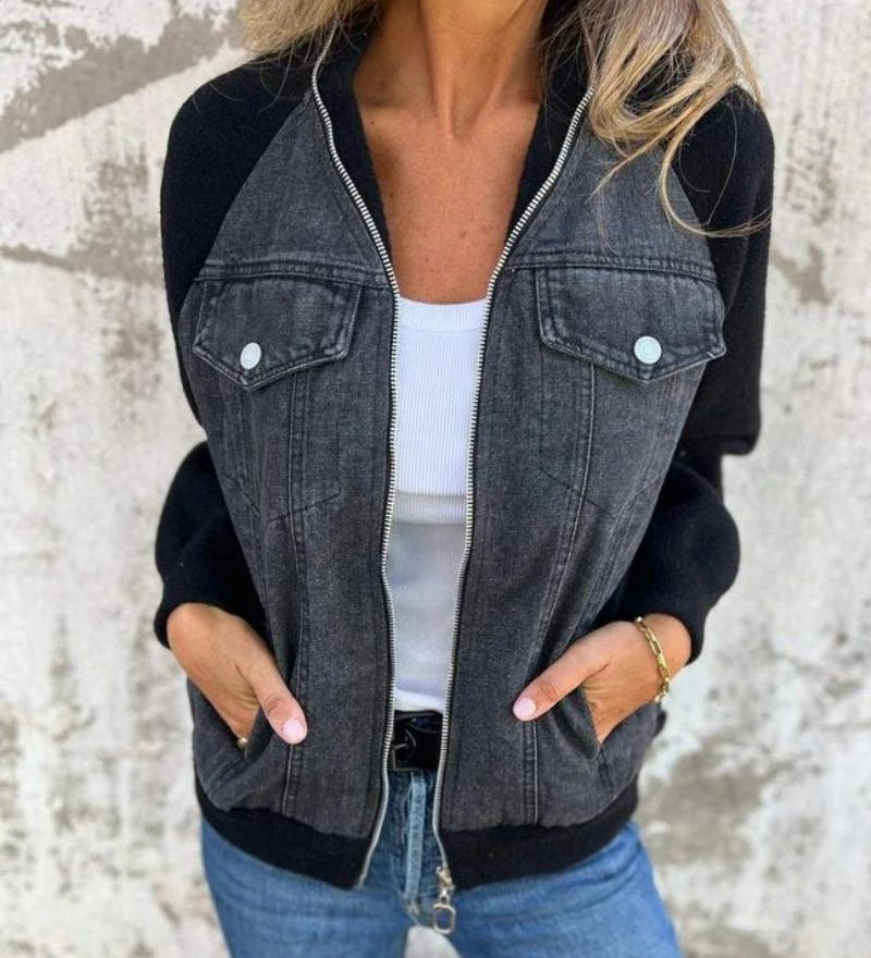 Anidia - Veste Moderne En Tissu Denim