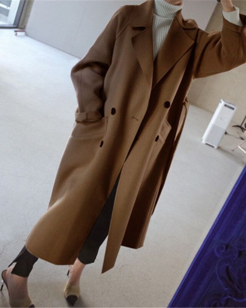 Lemia - Manteau Femme Long Élégant et Sophistiqué
