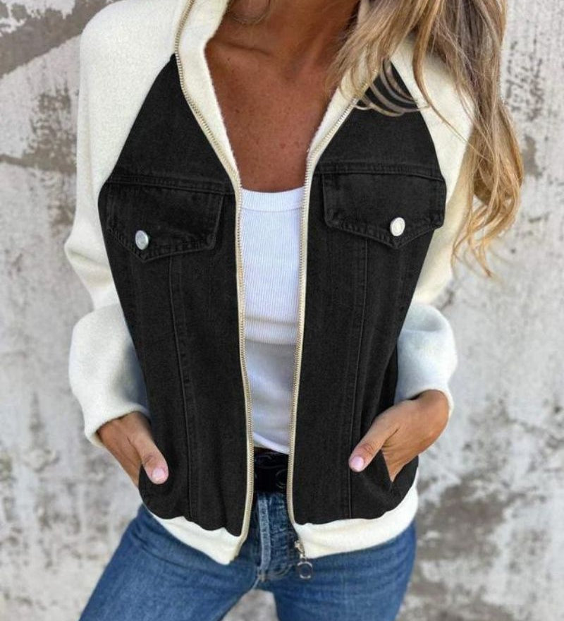 Anidia - Veste Moderne En Tissu Denim