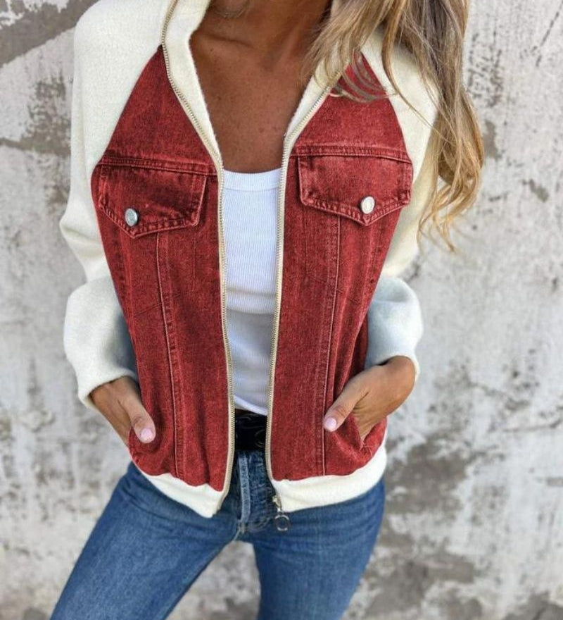 Anidia - Veste Moderne En Tissu Denim