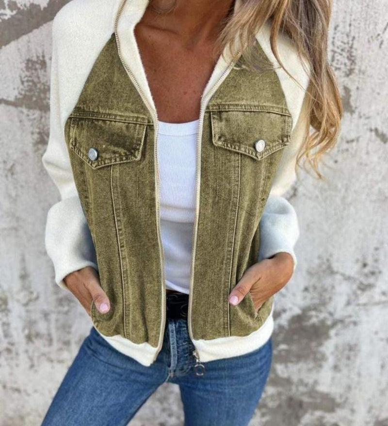 Anidia - Veste Moderne En Tissu Denim