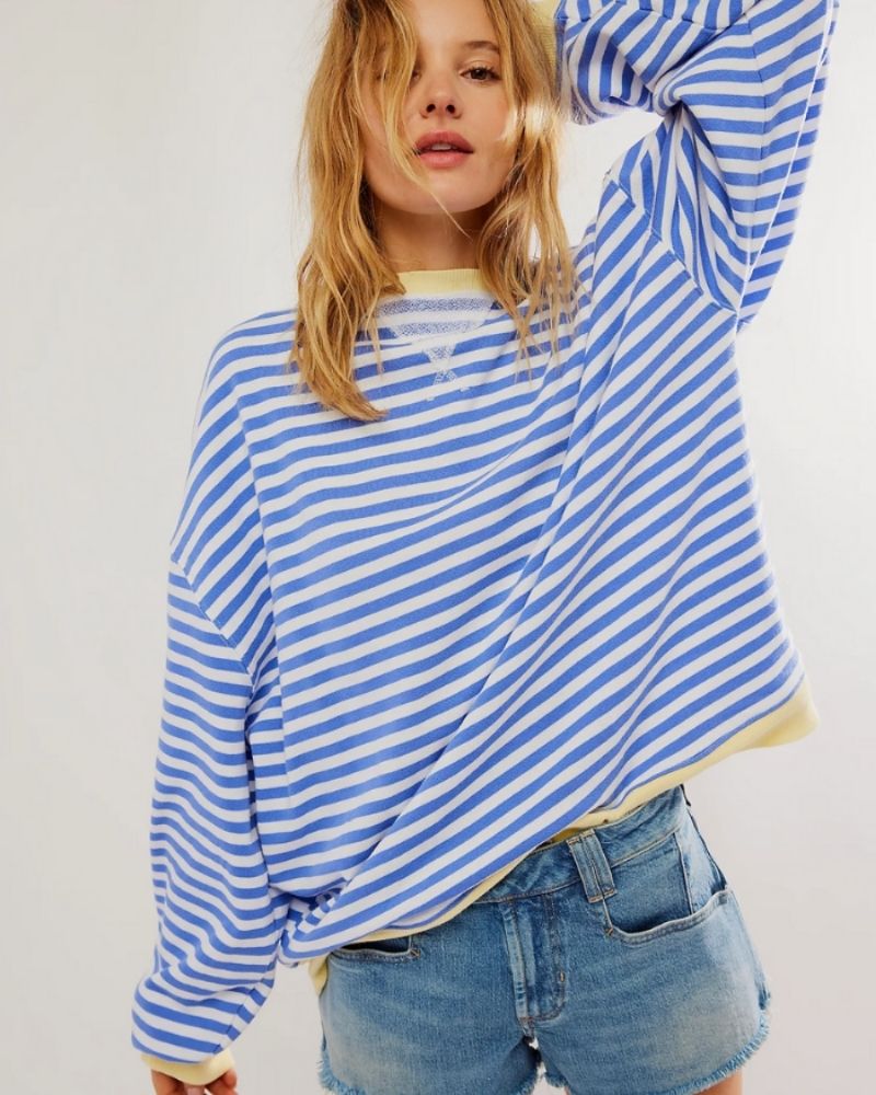Bela Lucy - Pull Surdimensionné Rayé – Douceur et Allure Décontractée