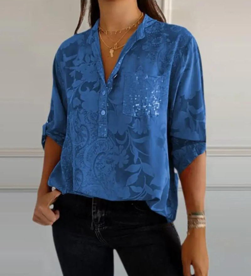 Darya - Haut À Poches Imprimé Floral