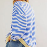 Bela Lucy - Pull Surdimensionné Rayé – Douceur et Allure Décontractée