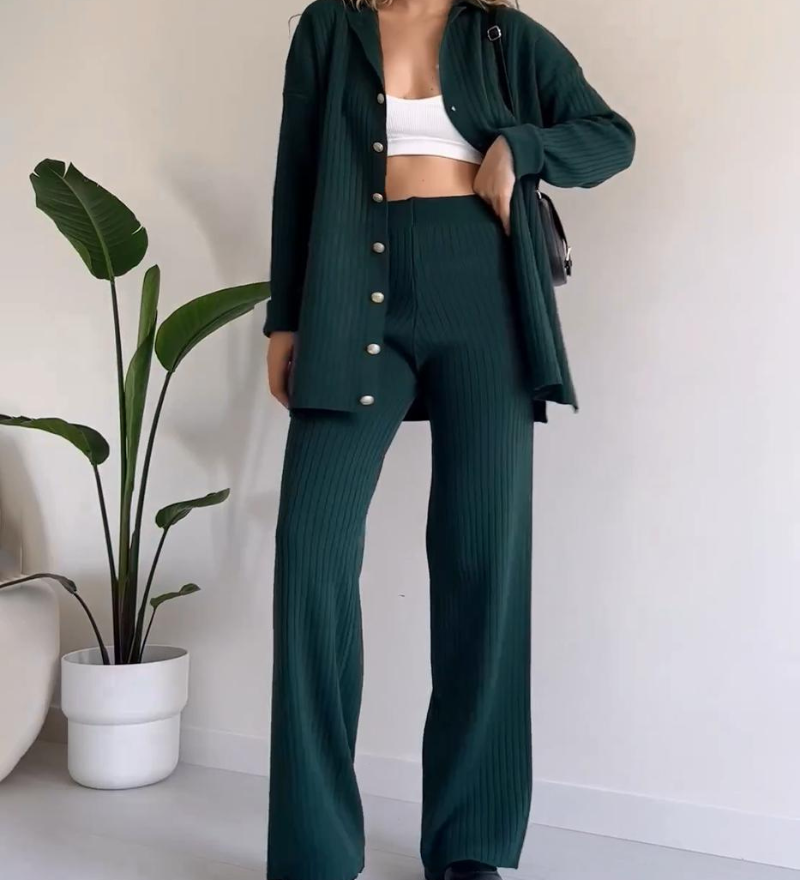 Merina - Ensemble Tricoté Décontracté 2 Pièces