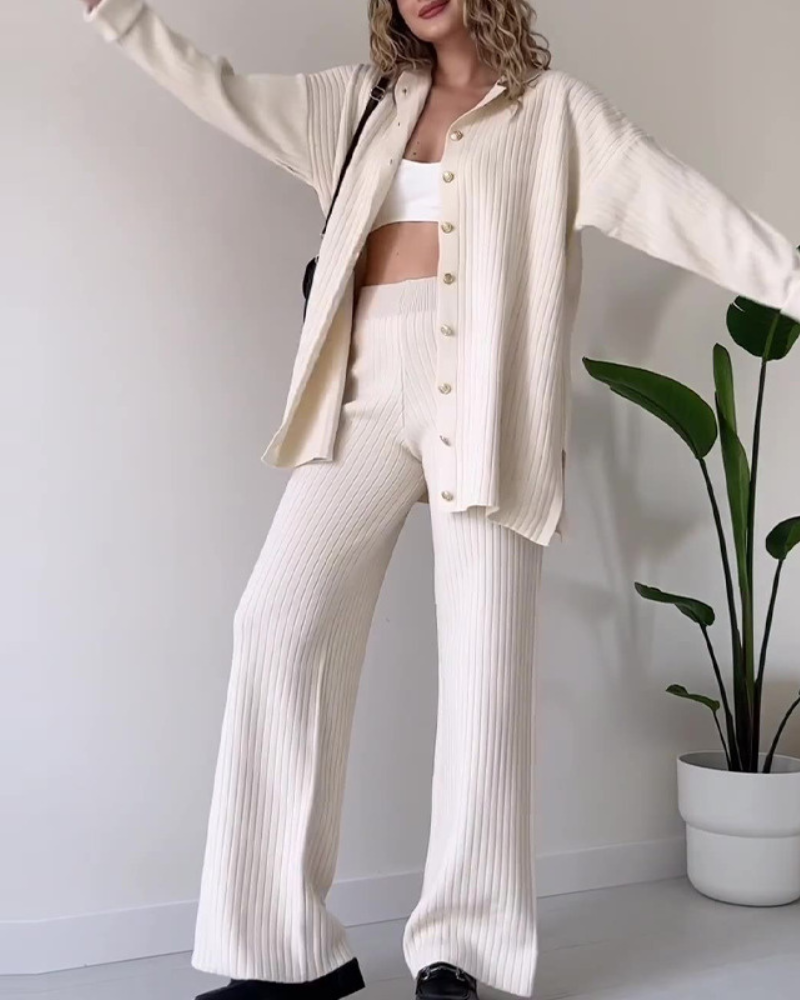Merina - Ensemble Tricoté Décontracté 2 Pièces