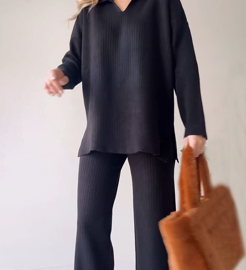 Coria - Ensemble Deux Pièces Décontracté En Tricot