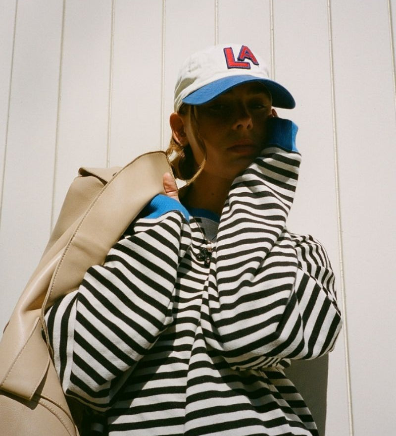 Bela Lucy - Pull Surdimensionné Rayé – Douceur et Allure Décontractée