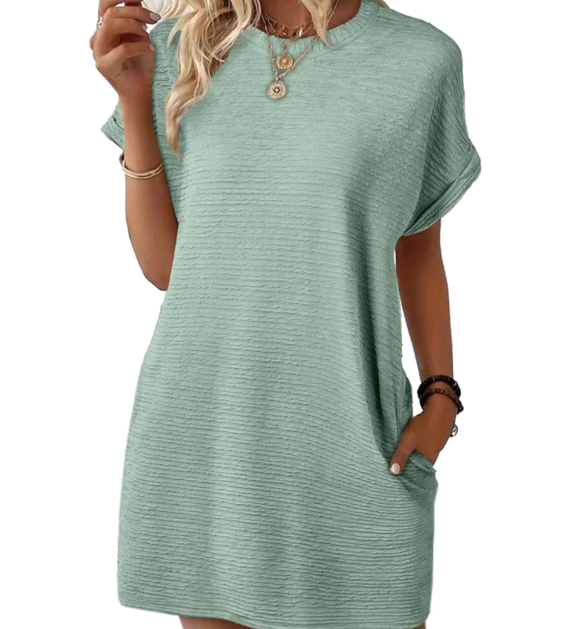 Bela Waine – Robe Décontractée à Poches – Élégance Simple et Pratique