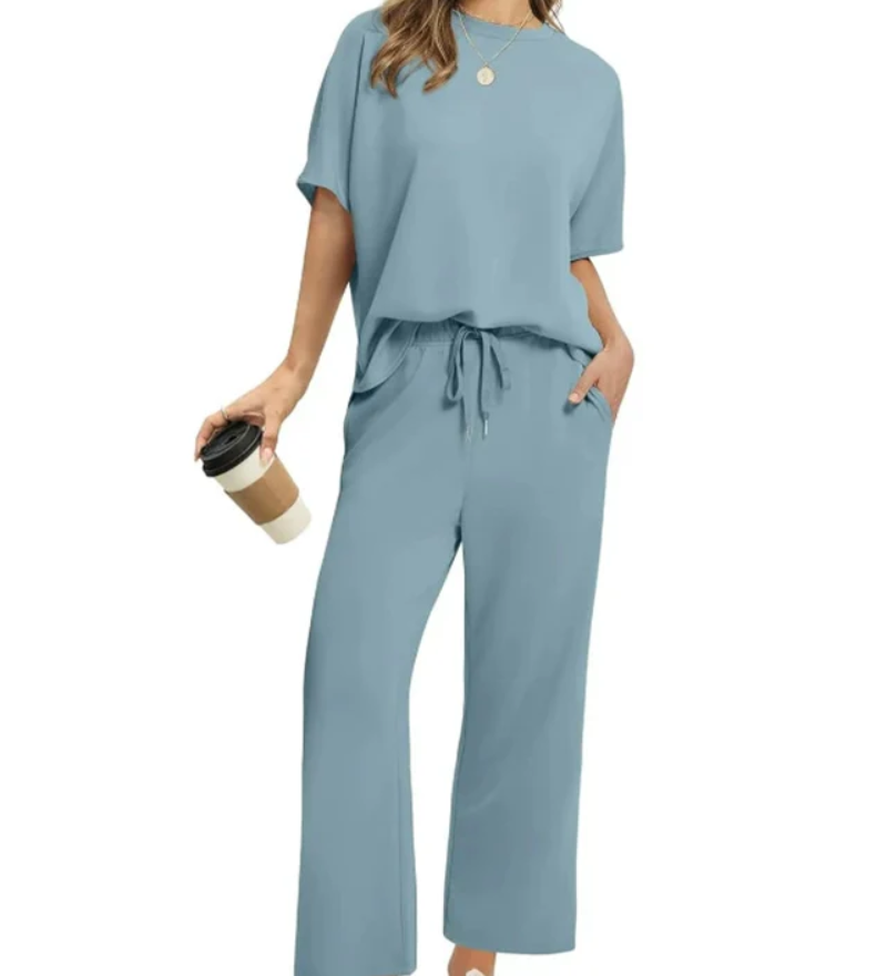 Asanare - Ensemble Décontracté Doux Avec Haut Et Pantalon