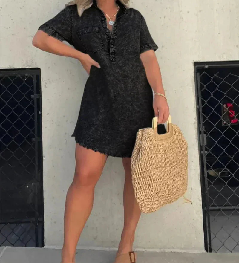 Vera - Robe Chemise En Jean