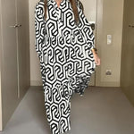Bela Zien - Robe Élégante à Motifs – Style Chic et Intemporel