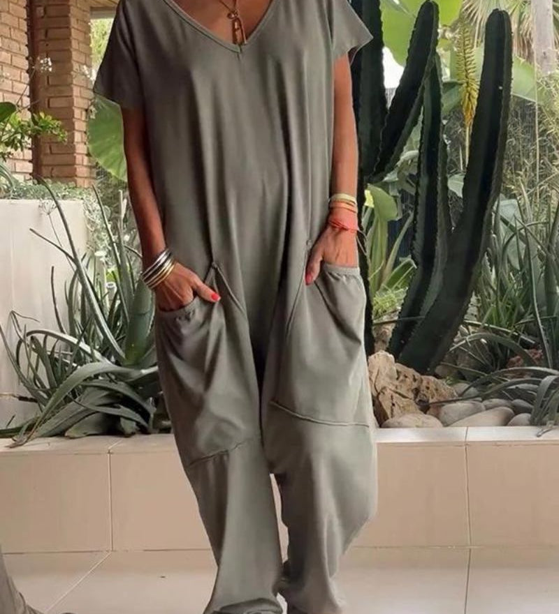 Maire - Combinaison Décontractée Col V Solide