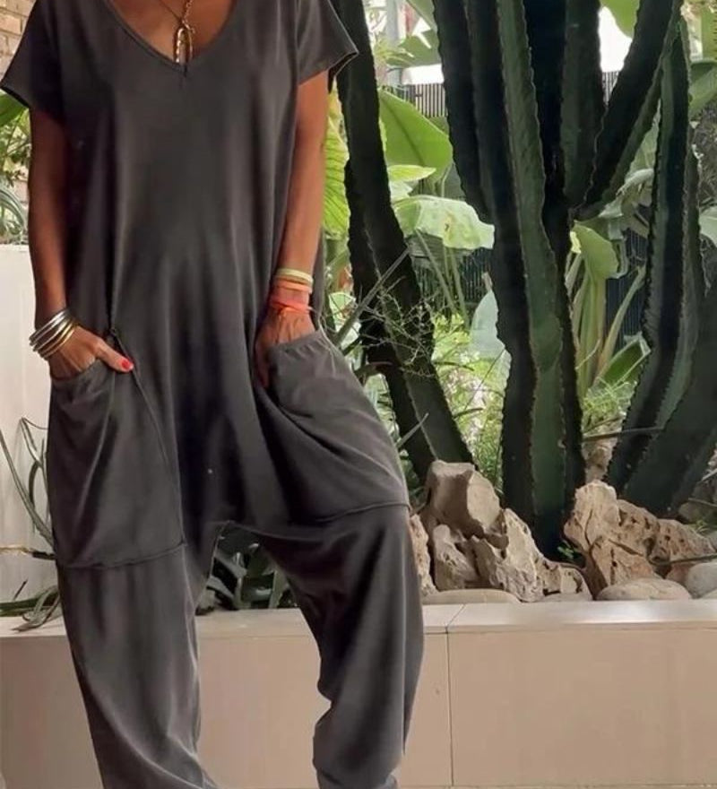 Maire - Combinaison Décontractée Col V Solide