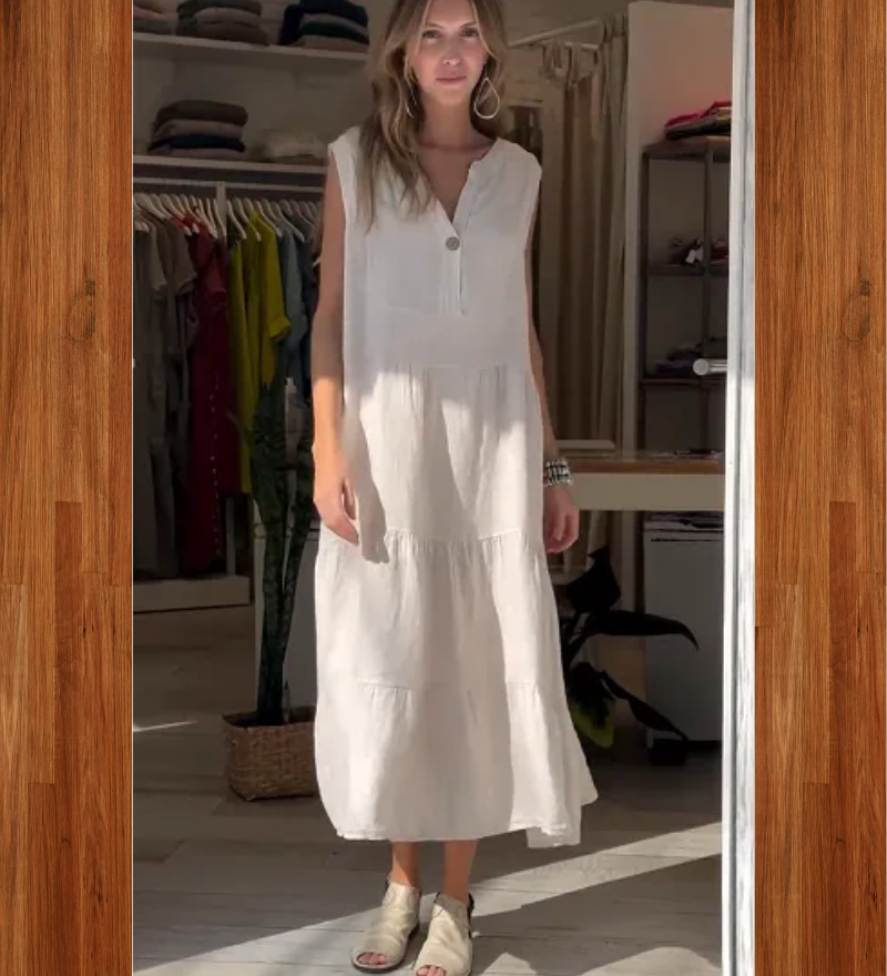 Aromea - Robe En Lin Sans Manches