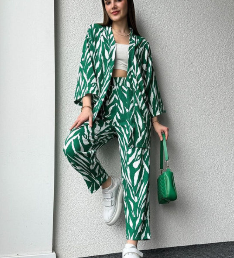 Denia - Chemise Imprimée Oversize Avec Pantalon