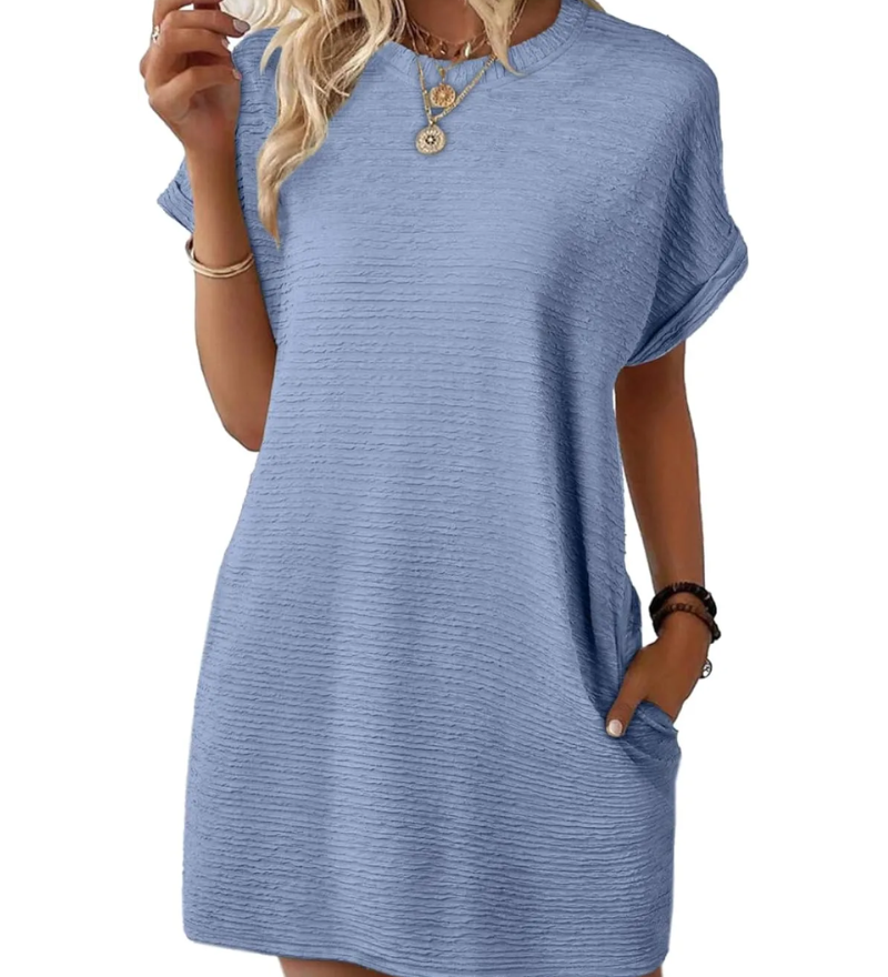 Bela Waine – Robe Décontractée à Poches – Élégance Simple et Pratique