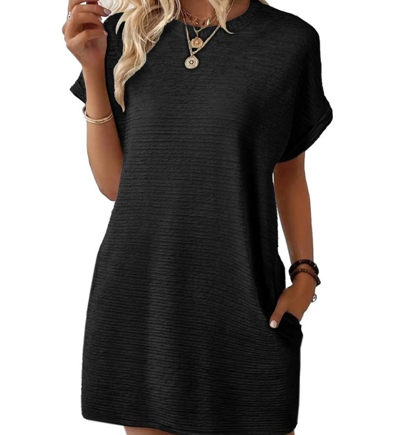 Bela Waine – Robe Décontractée à Poches – Élégance Simple et Pratique