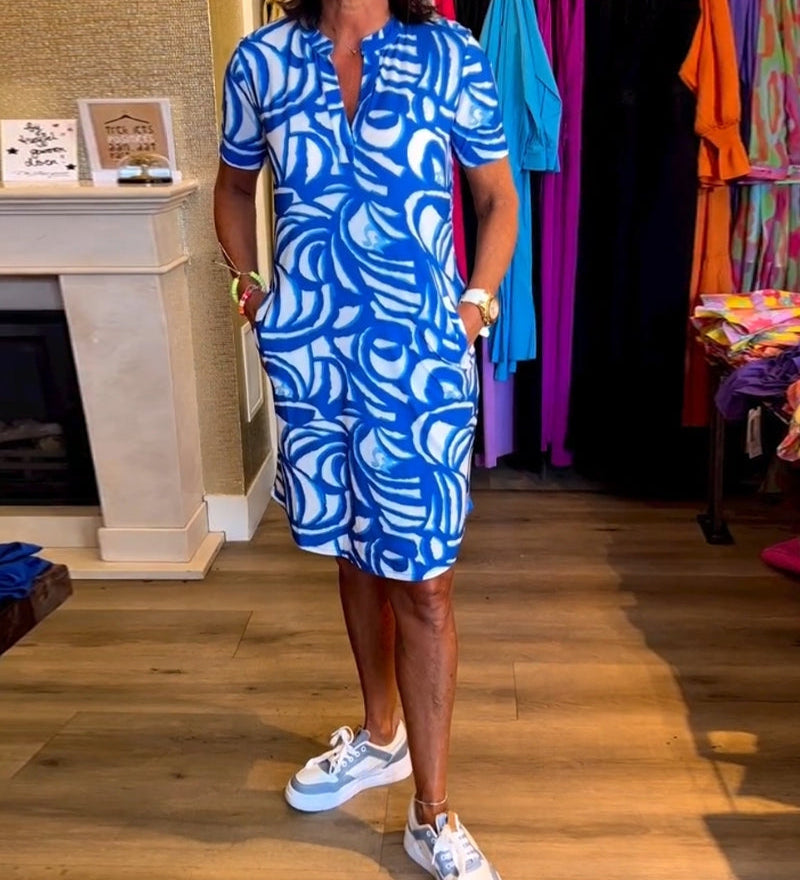 Nerea - Robe Élégante Imprimée