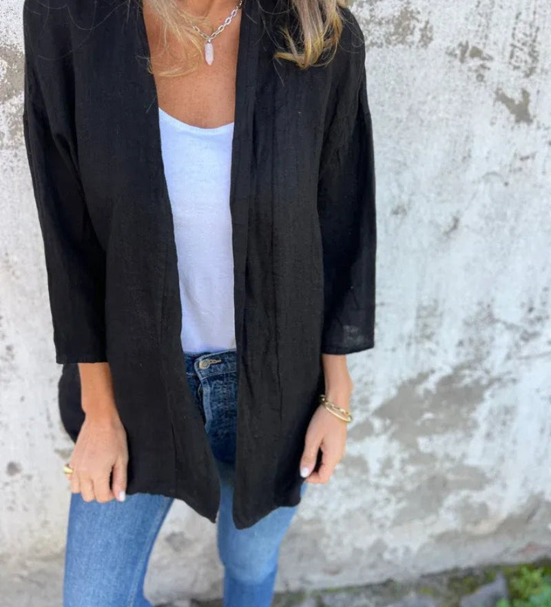 Serane - Gilet Fin En Coton Et Lin