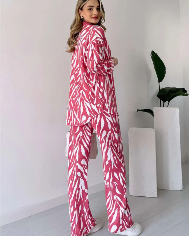 Denia - Chemise Imprimée Oversize Avec Pantalon