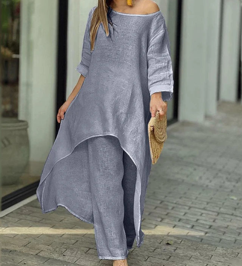 Polian - Ensemble 2 Pièces En Coton Et Lin