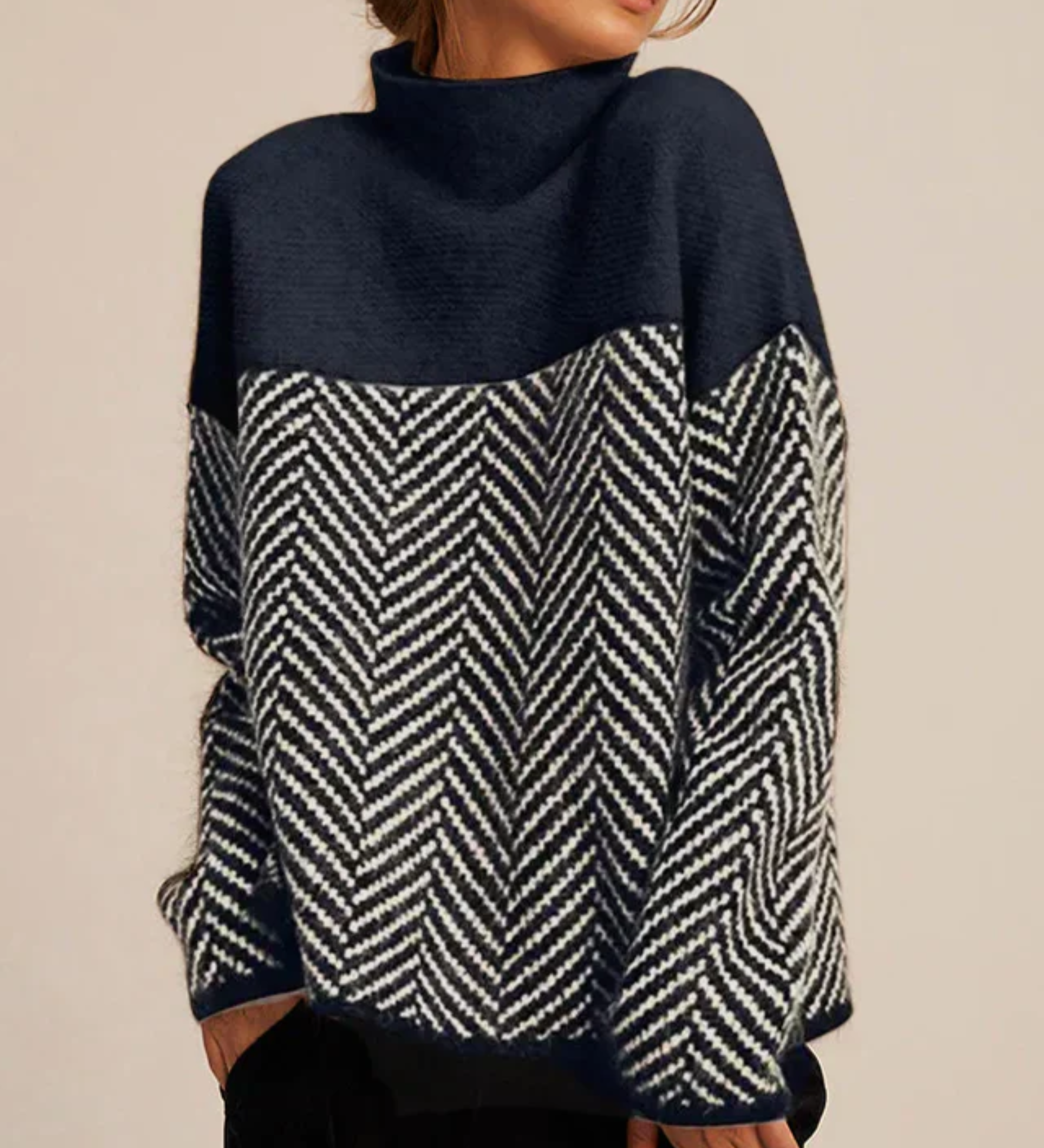 Malene - Pull À Col Roulé En Coton