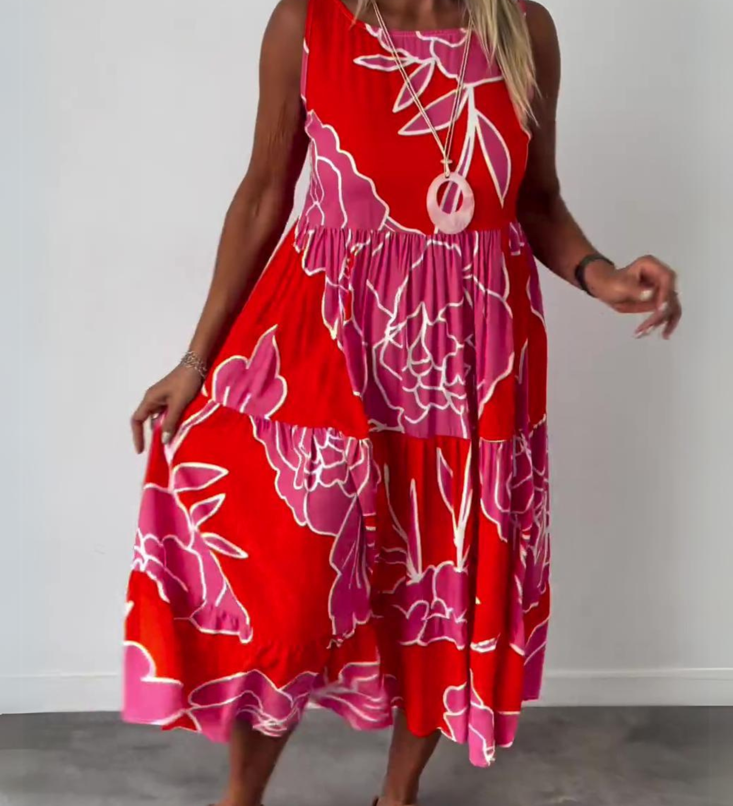 Grace – Robe Bohème Fleurie Élégante