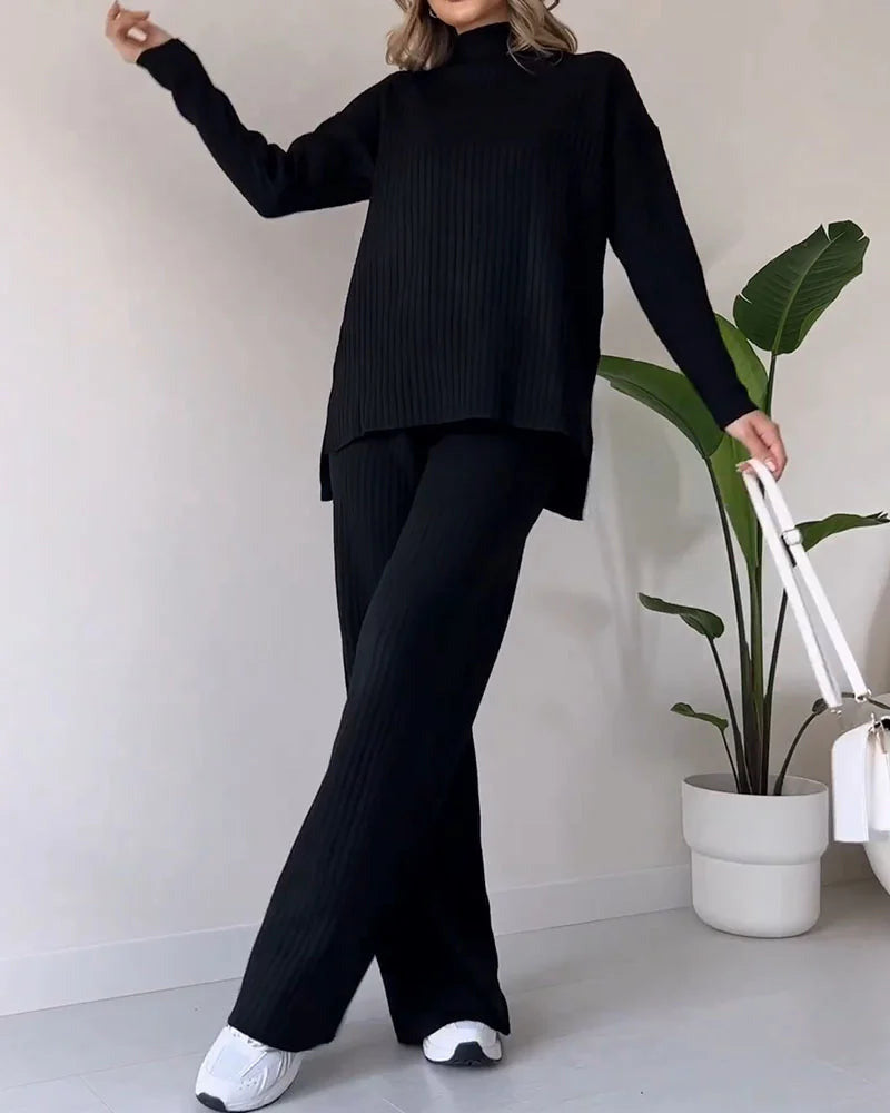 Bela Zilas - Ensemble Deux Pièces Chic & Fluide – Détail Fente Élégante