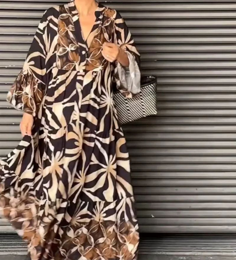 Valiria - Robe Imprimée Fluide