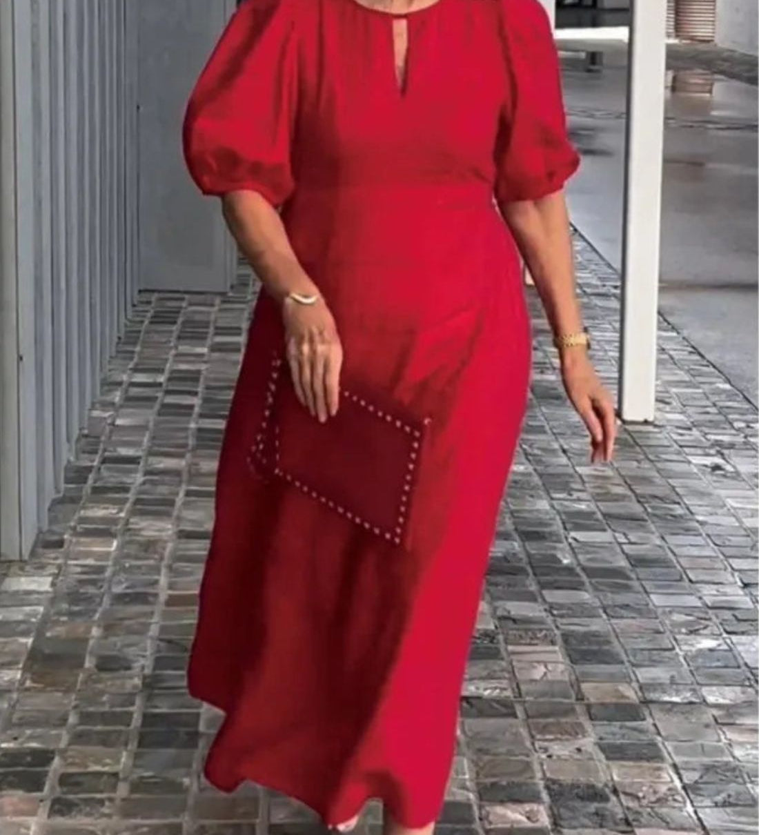 Bela Fiona - Robe Longue Élégante en Coton et Lin – Légèreté et Raffinement