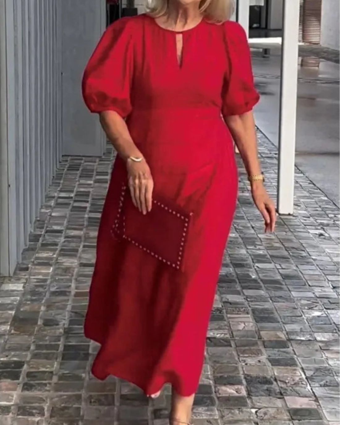 Bela Fiona - Robe Longue Élégante en Coton et Lin – Légèreté et Raffinement