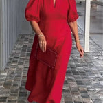 Bela Fiona - Robe Longue Élégante en Coton et Lin – Légèreté et Raffinement