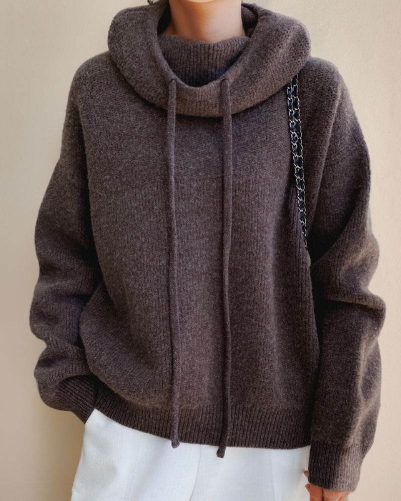 Alizée Mérino - Pull Col Roulé Chic en Laine Douce