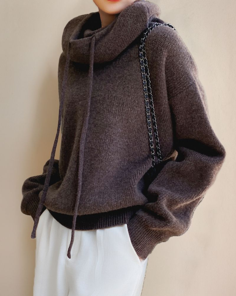 Alizée Mérino - Pull Col Roulé Chic en Laine Douce