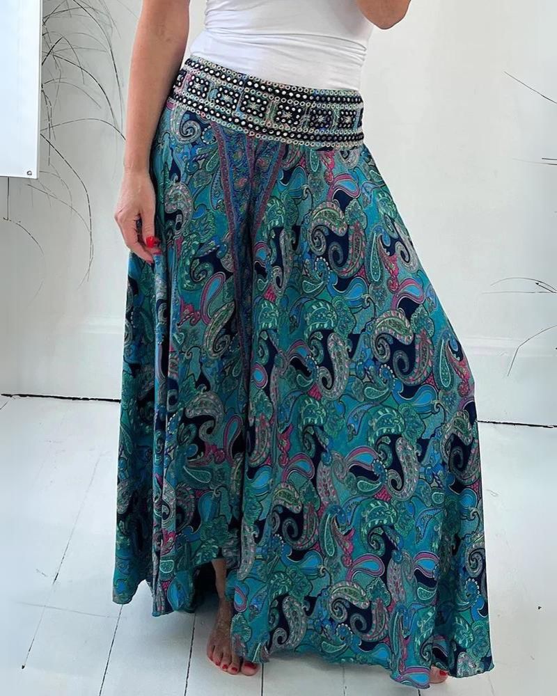 Bela Aires - Pantalon Fluide Bohème Chic – Confort et Élégance Décontractée