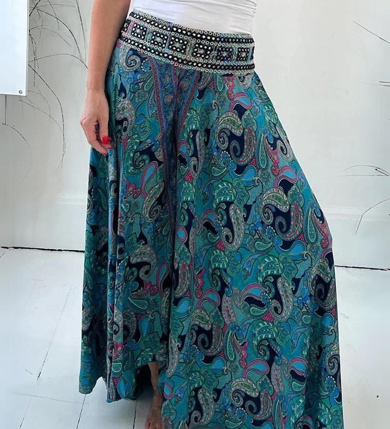 Bela Aires - Pantalon Fluide Bohème Chic – Confort et Élégance Décontractée