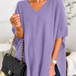Erica – Poncho Pull Chic à Col V