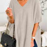Erica – Poncho Pull Chic à Col V