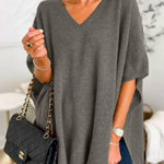 Erica – Poncho Pull Chic à Col V