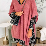 Erica – Poncho Pull Chic à Col V