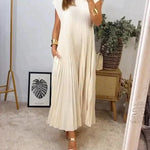 Cira - Robe Plissée Élégante Sans Manches