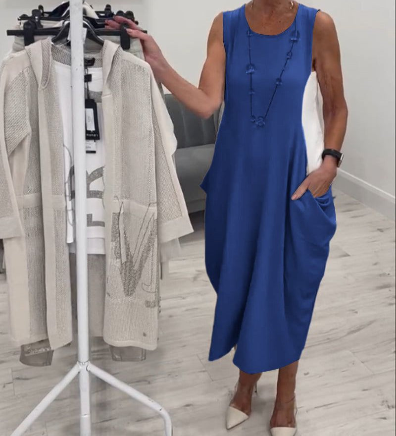 Lelie - Robe Raffinée Sans Manches