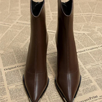 Liona - Bottines Pour Femmes Chelsea Chic à Bout Métallisé