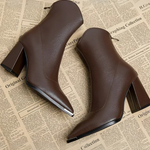 Liona - Bottines Pour Femmes Chelsea Chic à Bout Métallisé