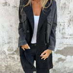 Marites – Manteau Iconique en Denim et Daim